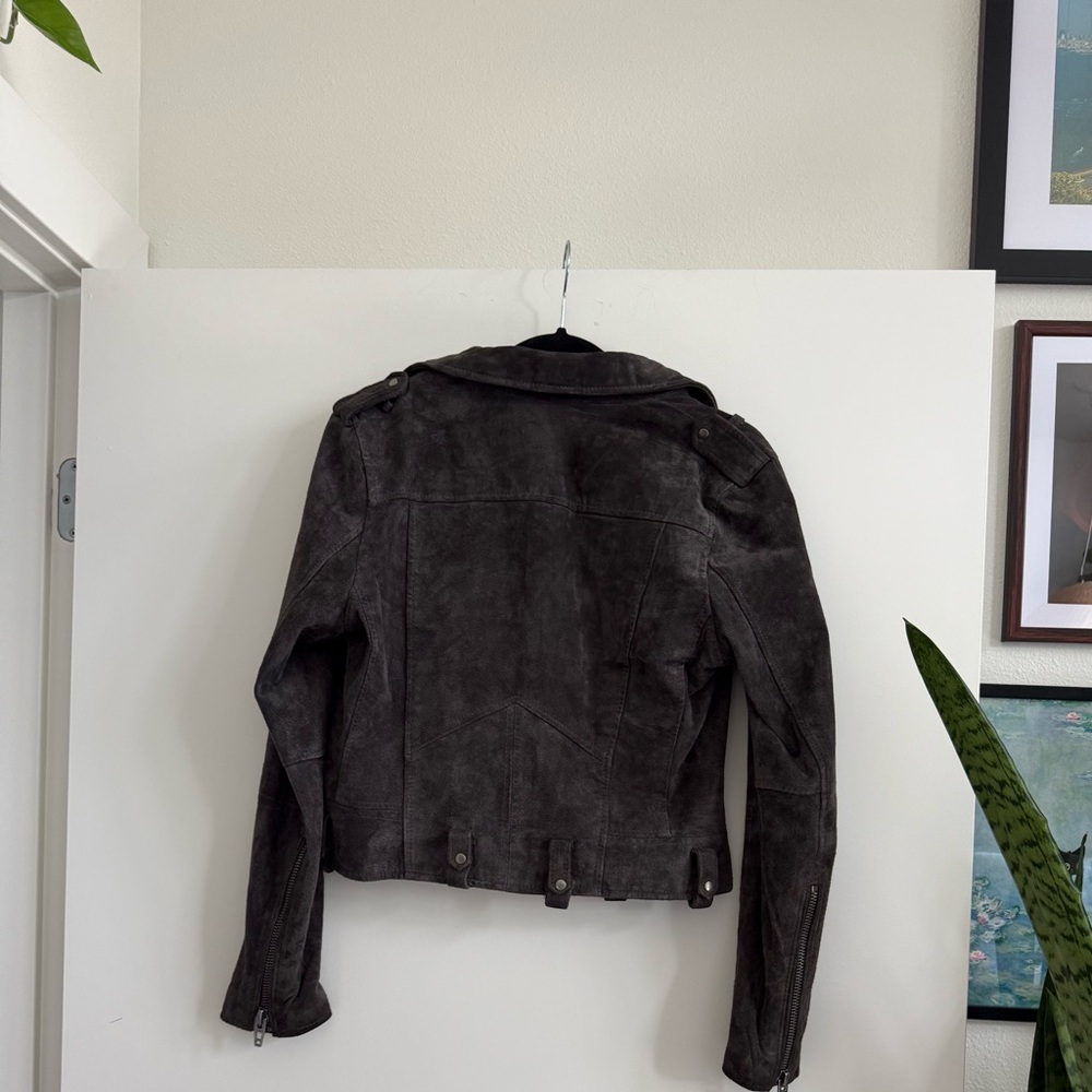 Blank NYC Grey Suede Moto Jacket - Picture 6 of 6